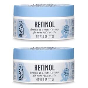 BeWell Retinol Renewing Cream Face &‎ Body 8oz Each 2 Pack - Buy Bulk & Save Big